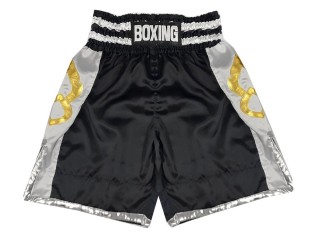 Custom Boxing Shorts : KNBSH-029-Black